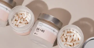 Frascos de D3 + K2 de Be Levels, vitaminas esenciales para la salud ósea e inmunológica
